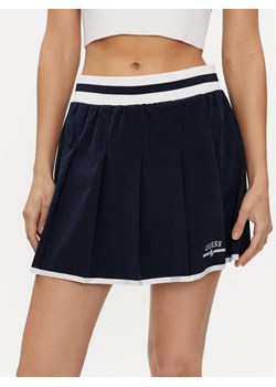 Guess Spódnica trapezowa Arleth V4GD19 WG2Q0 Granatowy Regular Fit ze sklepu MODIVO w kategorii Spódnice - zdjęcie 181053343