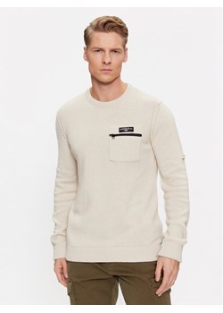 Aeronautica Militare Sweter 232MA1460L518 Écru Regular Fit ze sklepu MODIVO w kategorii Swetry męskie - zdjęcie 181053382