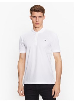 Hugo Polo 50470547 Biały Slim Fit ze sklepu MODIVO w kategorii T-shirty męskie - zdjęcie 181053602