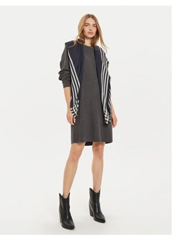 Tommy Hilfiger Chusta Naval Square AW0AW16651 Granatowy ze sklepu MODIVO w kategorii Szaliki i chusty damskie - zdjęcie 181053864