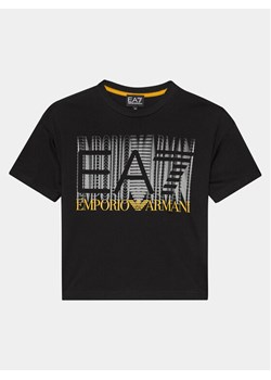 EA7 Emporio Armani T-Shirt 3DBT59 BJ02Z 1200 Czarny Regular Fit ze sklepu MODIVO w kategorii T-shirty chłopięce - zdjęcie 181053870