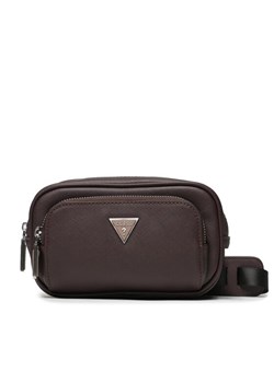 Guess Saszetka Certosa Saffiano Smart Mini Bags HMECSA P3307 Bordowy ze sklepu MODIVO w kategorii Saszetki - zdjęcie 181053922