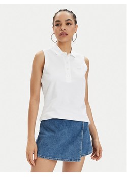 Lacoste Polo PF5445 Biały Slim Fit ze sklepu MODIVO w kategorii Bluzki damskie - zdjęcie 181053934