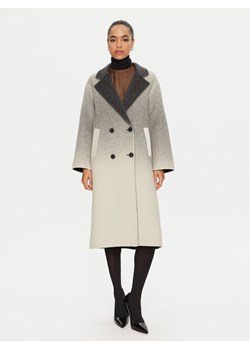 ViCOLO Płaszcz wełniany TS0017 Szary Regular Fit ze sklepu MODIVO w kategorii Płaszcze damskie - zdjęcie 181054004