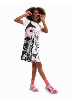 Desigual Sukienka codzienna 23SGVW03 Biały Regular Fit ze sklepu MODIVO w kategorii Sukienki dziewczęce - zdjęcie 181054112