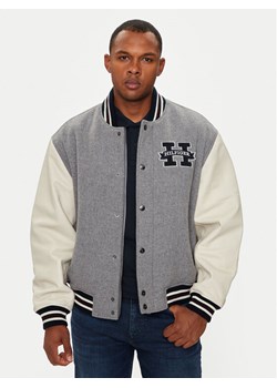 Tommy Hilfiger Kurtka bomber Varsity MW0MW37032 Szary Regular Fit ze sklepu MODIVO w kategorii Kurtki męskie - zdjęcie 181054170