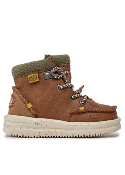 Hey Dude Trzewiki Bradley Boot Youth 40417-267 Brązowy ze sklepu MODIVO w kategorii Buty zimowe dziecięce - zdjęcie 181054410