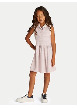 Tommy Hilfiger Sukienka codzienna KG0KG08486 S Różowy Regular Fit ze sklepu MODIVO w kategorii Sukienki dziewczęce - zdjęcie 181054422