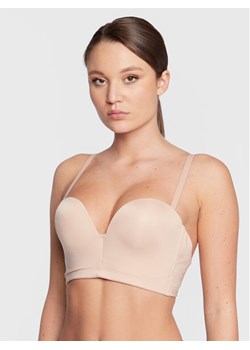 Wonderbra Biustonosz push-up WB000BHM Beżowy ze sklepu MODIVO w kategorii Biustonosze - zdjęcie 181054432