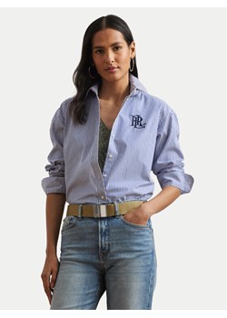 LAUREN RALPH LAUREN Koszula 200932539001 Niebieski Relaxed Fit ze sklepu MODIVO w kategorii Koszule damskie - zdjęcie 181054550
