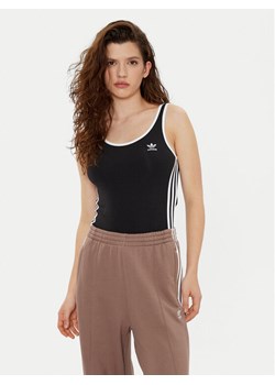 adidas Body adicolor 3-Stripes JD4630 Czarny Slim Fit ze sklepu MODIVO w kategorii Body damskie - zdjęcie 181054652
