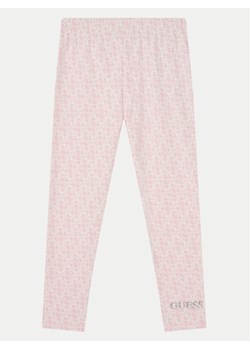 Guess Legginsy K5RB01 J1314 Różowy Regular Fit ze sklepu MODIVO w kategorii Spodnie dziewczęce - zdjęcie 181054713