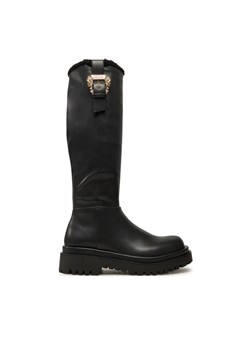 Versace Jeans Couture Kozaki Drew 77VA3S65 Czarny ze sklepu MODIVO w kategorii Kozaki damskie - zdjęcie 181054783