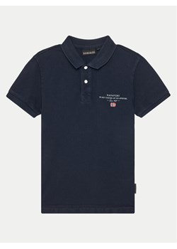 Napapijri Polo Elbas 5 NP0A4G4N1761 S Granatowy Regular Fit ze sklepu MODIVO w kategorii T-shirty chłopięce - zdjęcie 181054811