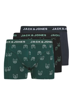 Jack&Jones Komplet 3 par bokserek Denim Dog 12275817 Kolorowy ze sklepu MODIVO w kategorii Majtki męskie - zdjęcie 181054814