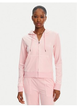 Juicy Couture Bluza Robertson JCAP176 Różowy Slim Fit ze sklepu MODIVO w kategorii Bluzy damskie - zdjęcie 181054851