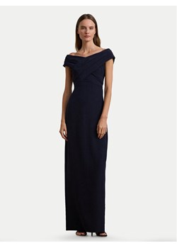 LAUREN RALPH LAUREN Sukienka wieczorowa 253936391003 Granatowy Slim Fit ze sklepu MODIVO w kategorii Sukienki - zdjęcie 181055100