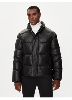 Moose Knuckles Kurtka skórzana Kings M34ML311 Czarny Regular Fit ze sklepu MODIVO w kategorii Kurtki męskie - zdjęcie 181055183
