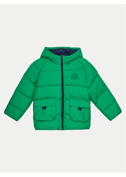 United Colors Of Benetton Kurtka zimowa 2WU0CN052 Zielony Regular Fit ze sklepu MODIVO w kategorii Kurtki chłopięce - zdjęcie 181055302
