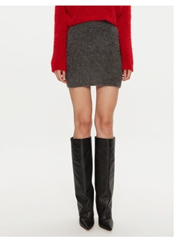 Gestuz Spódnica mini Sabi 10909540 Szary Regular Fit ze sklepu MODIVO w kategorii Spódnice - zdjęcie 181055371