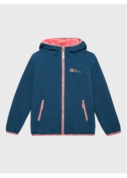 Jack Wolfskin Kurtka softshell Fourwinds 1608011 M Granatowy Regular Fit ze sklepu MODIVO w kategorii Kurtki dziewczęce - zdjęcie 181055382