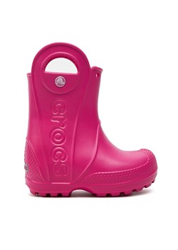 Crocs Kalosze Handle It Rain Boot Kids 12803 Różowy ze sklepu MODIVO w kategorii Kalosze dziecięce - zdjęcie 181055401