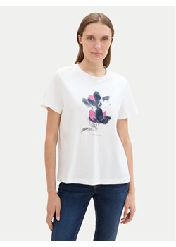 Tom Tailor T-Shirt 1043104 Biały Regular Fit ze sklepu MODIVO w kategorii Bluzki damskie - zdjęcie 181055504