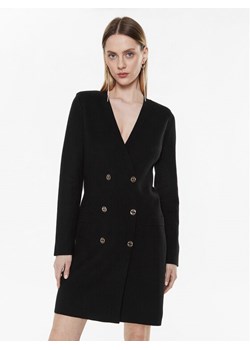 TWINSET Sukienka dzianinowa 231TP3100 Czarny Slim Fit ze sklepu MODIVO w kategorii Sukienki - zdjęcie 181055524