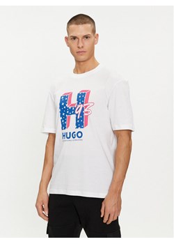 Hugo T-Shirt Nentryle 50513411 Biały Relaxed Fit ze sklepu MODIVO w kategorii T-shirty męskie - zdjęcie 181055601