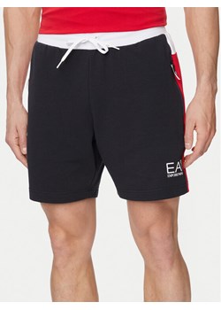 EA7 Emporio Armani Szorty sportowe 3DPS58 PJLIZ 1578 Granatowy Regular Fit ze sklepu MODIVO w kategorii Spodenki męskie - zdjęcie 181055651