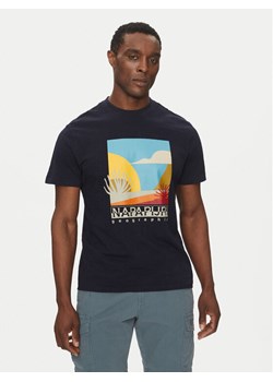 Napapijri T-Shirt S-Arbia NP0A4IE3 Granatowy Regular Fit - id: 0000305102317 - marki Napapijri - 181055703 Napapijri T-Shirt S-Arbia NP0A4IE3 Granatowy Regular Fit ze sklepu MODIVO w kategorii T-shirty męskie - zdjęcie 181055703