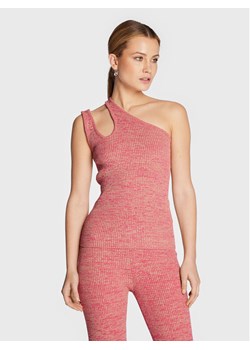 Remain Top Jeanne Knit RM1676 Różowy Slim Fit ze sklepu MODIVO w kategorii Bluzki damskie - zdjęcie 181055853