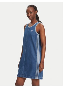 adidas Sukienka jeansowa adicolor Denim 3-Stripes JD2580 Niebieski Slim Fit - id: 0000304500152 - marki adidas - 181055880 adidas Sukienka jeansowa adicolor Denim 3-Stripes JD2580 Niebieski Slim Fit ze sklepu MODIVO w kategorii Sukienki - zdjęcie 181055880