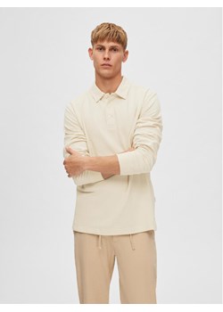 Selected Homme Polo 16088553 Beżowy Regular Fit ze sklepu MODIVO w kategorii T-shirty męskie - zdjęcie 181055931