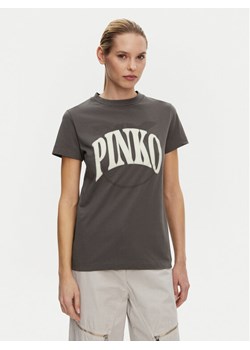 PINKO T-Shirt 101752 A2CT I63 Szary Regular Fit ze sklepu MODIVO w kategorii Bluzki damskie - zdjęcie 181055961
