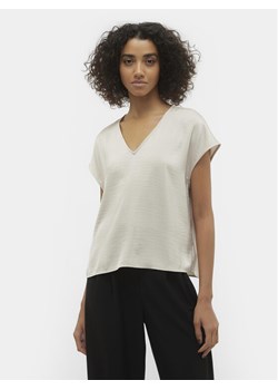 Vero Moda T-Shirt Marys Dana 10300421 Écru Regular Fit ze sklepu MODIVO w kategorii Bluzki damskie - zdjęcie 181055992