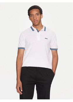 Boss Polo Paddy 50469055 Biały Regular Fit ze sklepu MODIVO w kategorii T-shirty męskie - zdjęcie 181056042