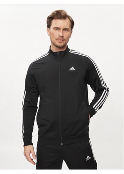 adidas Bluza Essentials Warm-Up 3-Stripes H46099 Czarny Regular Fit ze sklepu MODIVO w kategorii Bluzy męskie - zdjęcie 181056193