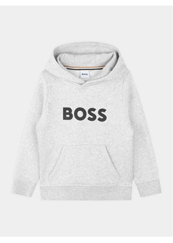 Boss Bluza J25Q15 S Szary Regular Fit ze sklepu MODIVO w kategorii Bluzy chłopięce - zdjęcie 181056322