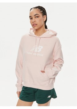 New Balance Bluza WT41504 Różowy Oversize ze sklepu MODIVO w kategorii Bluzy damskie - zdjęcie 181056411