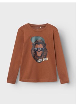 NAME IT Bluzka 13220044 Brązowy Regular Fit ze sklepu MODIVO w kategorii T-shirty chłopięce - zdjęcie 181056631