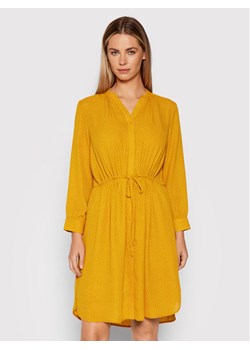 Selected Femme Sukienka koszulowa Damina 16059977 Żółty Regular Fit ze sklepu MODIVO w kategorii Sukienki - zdjęcie 181056653