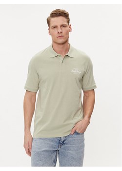 Jack&Jones Polo Forest 12248621 Zielony Standard Fit ze sklepu MODIVO w kategorii T-shirty męskie - zdjęcie 181056700