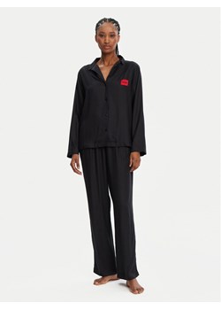 HUGO Piżama Elle 50531526 Czarny Relaxed Fit ze sklepu MODIVO w kategorii Piżamy damskie - zdjęcie 181056993