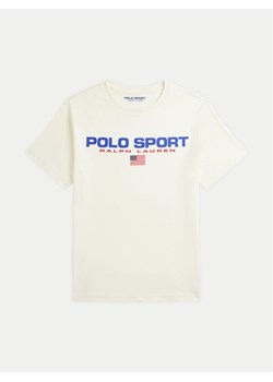 Polo Ralph Lauren T-Shirt 323837629010 Écru Regular Fit ze sklepu MODIVO w kategorii T-shirty chłopięce - zdjęcie 181057460