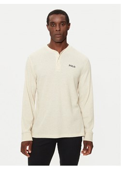 Polo Ralph Lauren Longsleeve 714950609005 Écru Slim Fit ze sklepu MODIVO w kategorii T-shirty męskie - zdjęcie 181057644