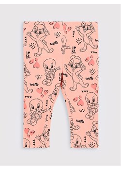 Coccodrillo Legginsy LOONEY TUNES ZC2122102LIG Różowy Slim Fit ze sklepu MODIVO w kategorii Legginsy niemowlęce - zdjęcie 181057803