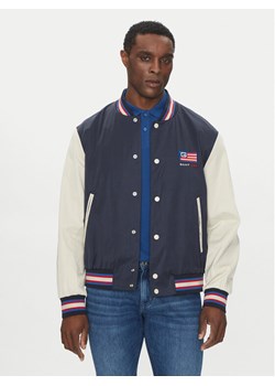 Gant Kurtka bomber Varsity 7006519 Granatowy Regular Fit ze sklepu MODIVO w kategorii Kurtki męskie - zdjęcie 181057872