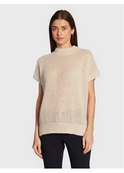 Peserico Sweter S99758F05 Beżowy Regular Fit ze sklepu MODIVO w kategorii Swetry damskie - zdjęcie 181058083