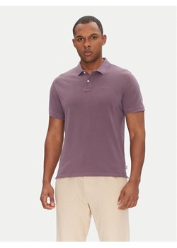 Pepe Jeans Polo New Oliver PM542099 Fioletowy Regular Fit ze sklepu MODIVO w kategorii T-shirty męskie - zdjęcie 181058271